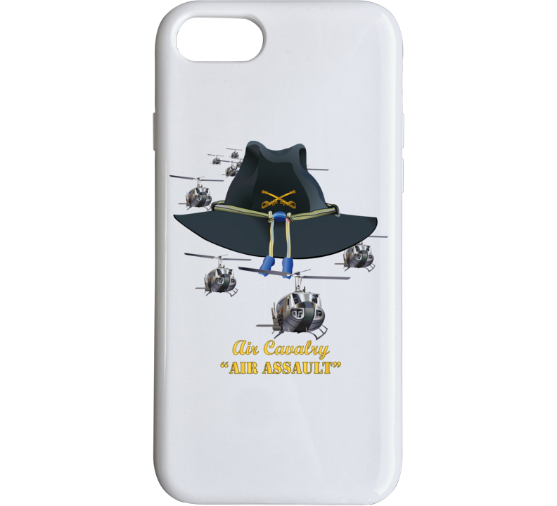 Army - Cavalry Hat - Air Assault  w Branch w Slicks Phone Case