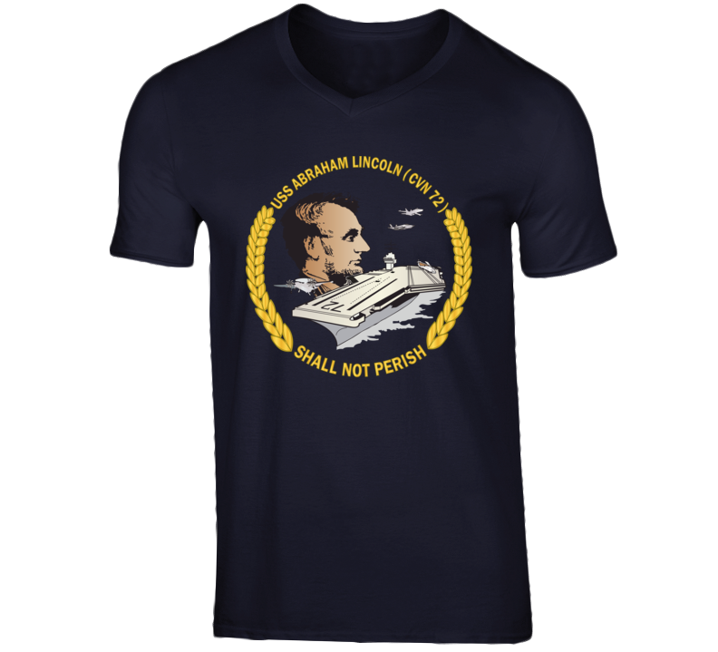 Navy - Uss Abraham Lincoln (cvn-72) Wo Backgrd T Shirt