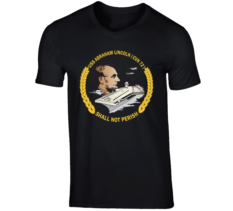 Navy - Uss Abraham Lincoln (cvn-72) Wo Backgrd T Shirt
