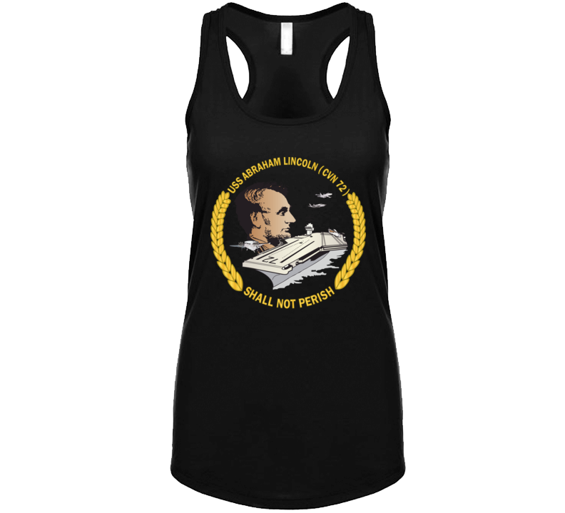Navy - Uss Abraham Lincoln (cvn-72) Wo Backgrd Tanktop