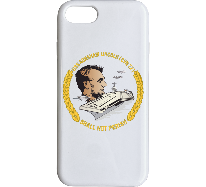 Navy - Uss Abraham Lincoln (cvn-72) Wo Backgrd Phone Case