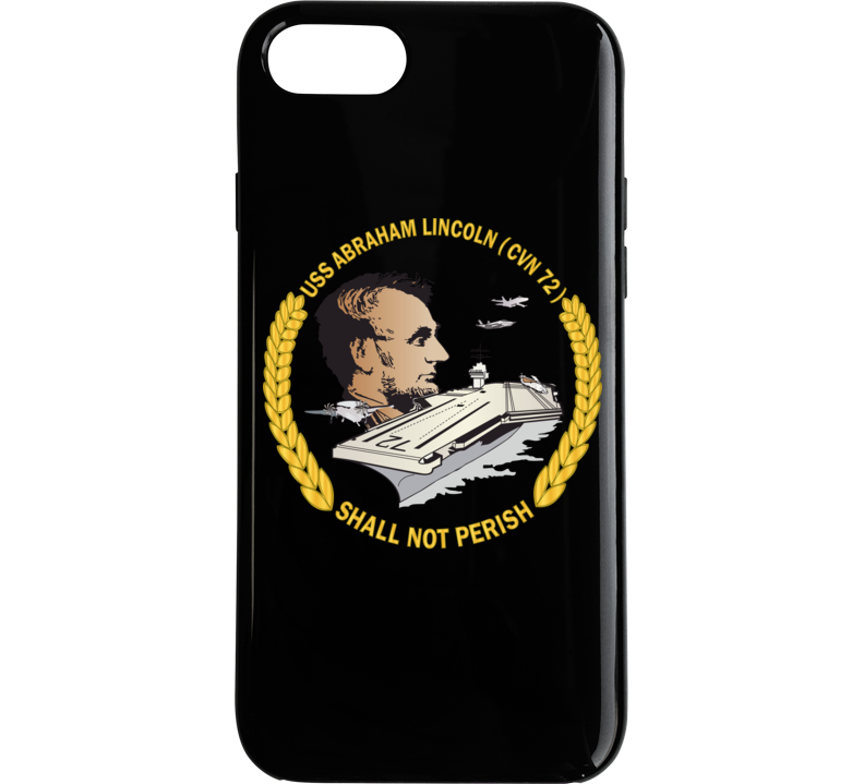 Navy - Uss Abraham Lincoln (cvn-72) Wo Backgrd Phone Case