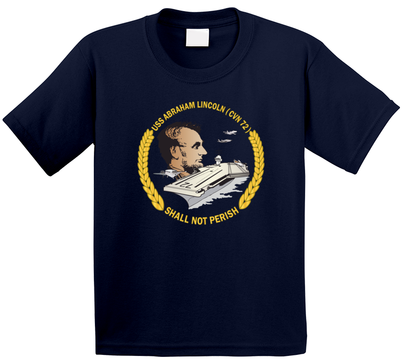 Navy - Uss Abraham Lincoln (cvn-72) Wo Backgrd T Shirt