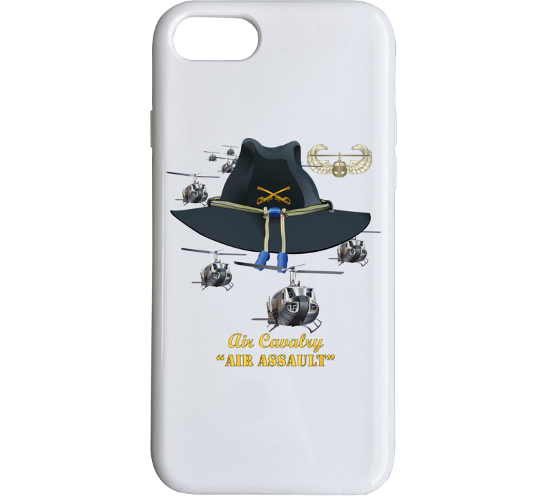 Army - Cavalry Hat - Air Assault  W Br W Aa Badge  W Slicks Phone Case