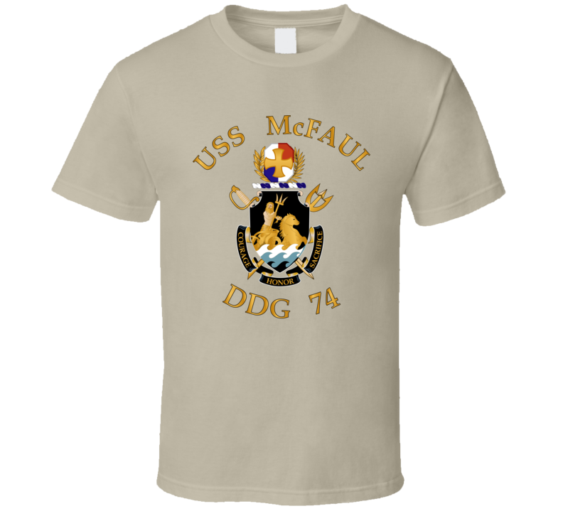 Navy - Uss Mcfaul (ddg-74) Wo Backgrd T Shirt