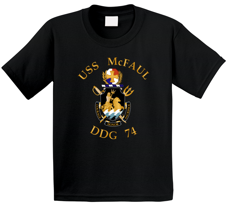 Navy - Uss Mcfaul (ddg-74) Wo Backgrd T Shirt