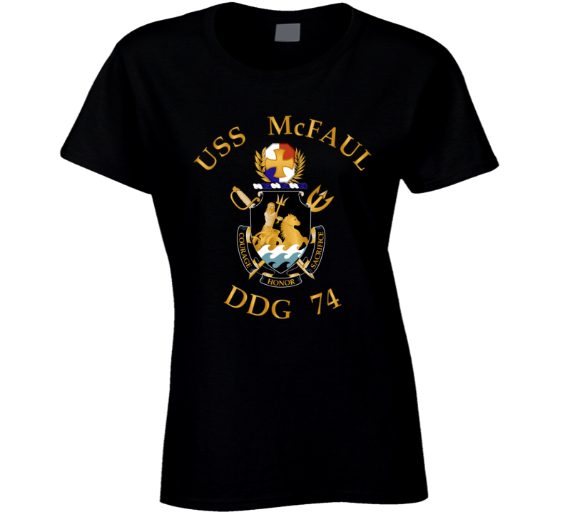 Navy - Uss Mcfaul (ddg-74) Wo Backgrd T Shirt