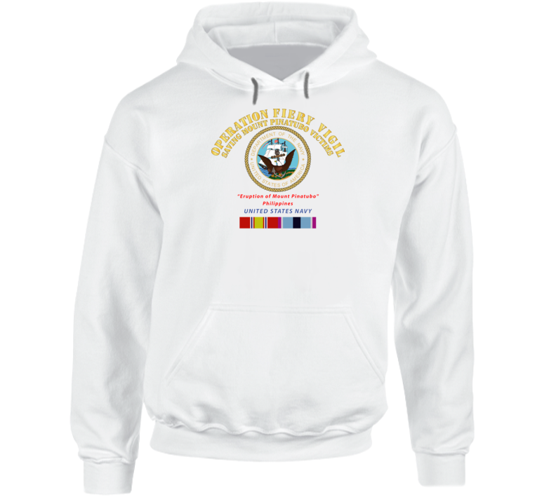 Navy - Operation Firey Vigil - Us Navy W Svc Hoodie