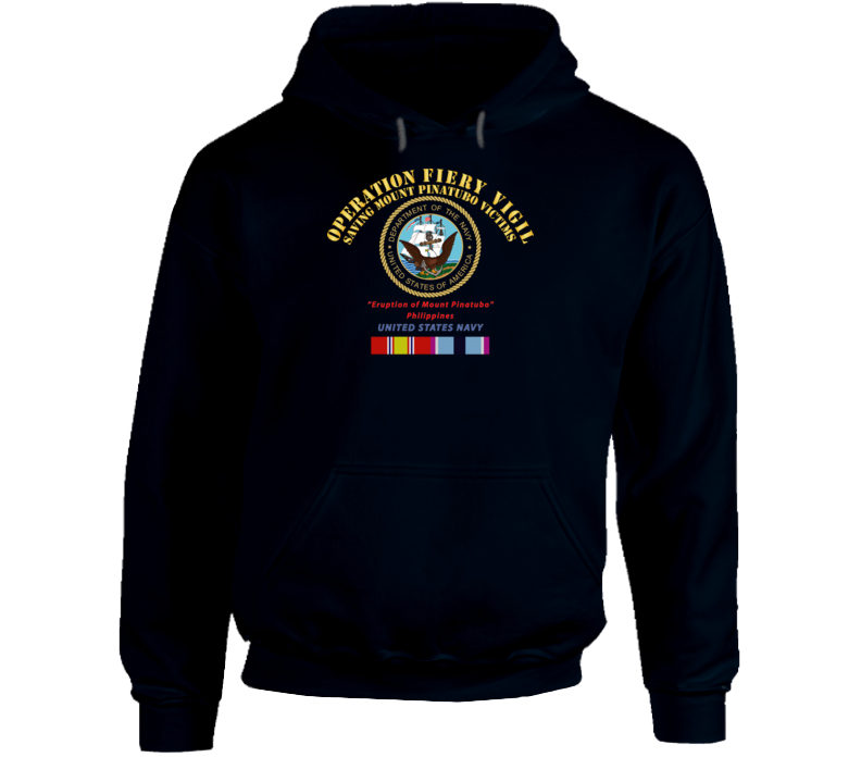 Navy - Operation Firey Vigil - Us Navy W Svc Hoodie