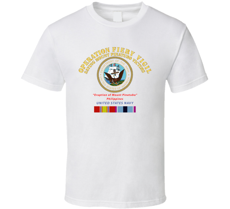 Navy - Operation Firey Vigil - Us Navy W Svc T Shirt