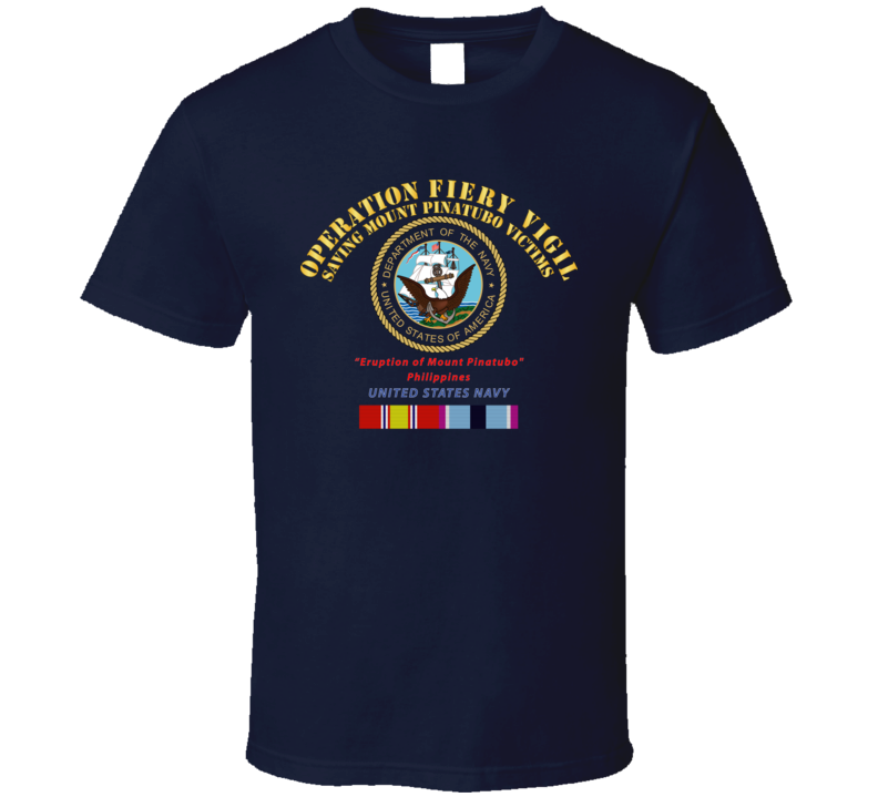 Navy - Operation Firey Vigil - Us Navy W Svc T Shirt