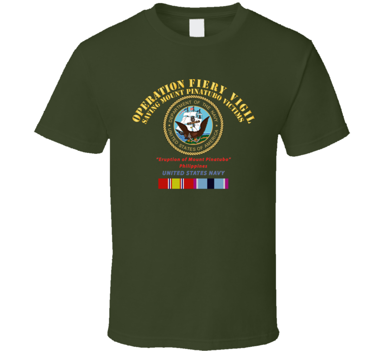 Navy - Operation Firey Vigil - Us Navy W Svc T Shirt