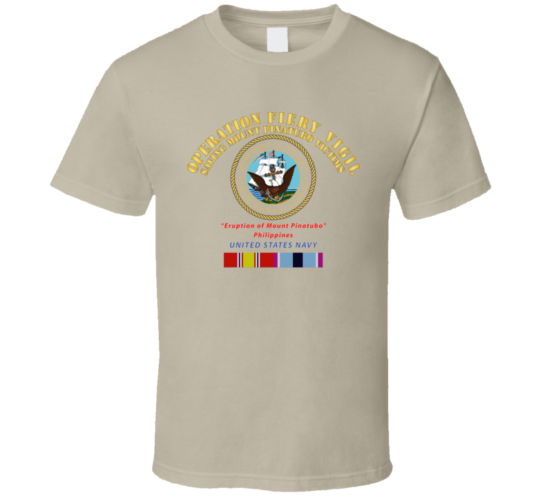 Navy - Operation Firey Vigil - Us Navy W Svc T Shirt