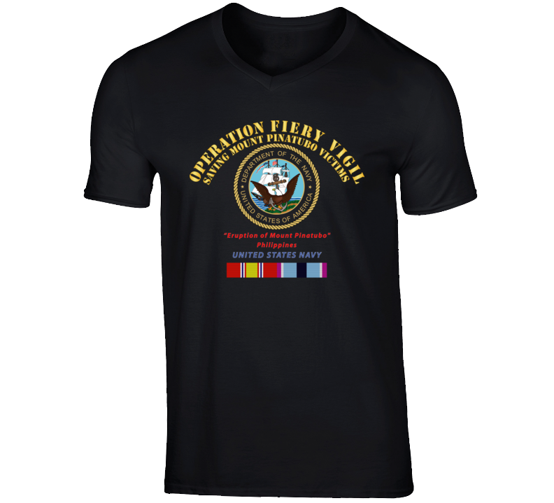 Navy - Operation Firey Vigil - Us Navy W Svc T Shirt