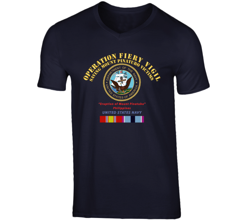 Navy - Operation Firey Vigil - Us Navy W Svc T Shirt