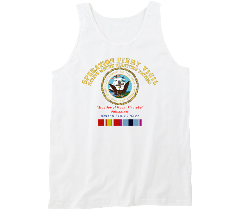 Navy - Operation Firey Vigil - Us Navy W Svc Tanktop