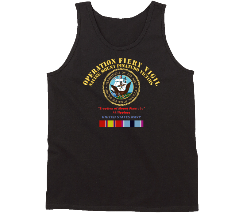 Navy - Operation Firey Vigil - Us Navy W Svc Tanktop