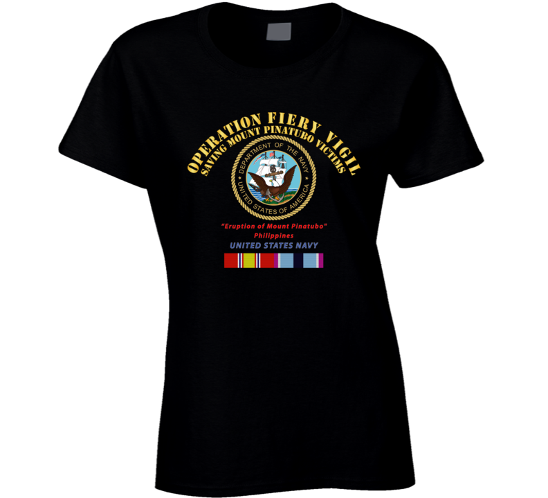 Navy - Operation Firey Vigil - Us Navy W Svc T Shirt