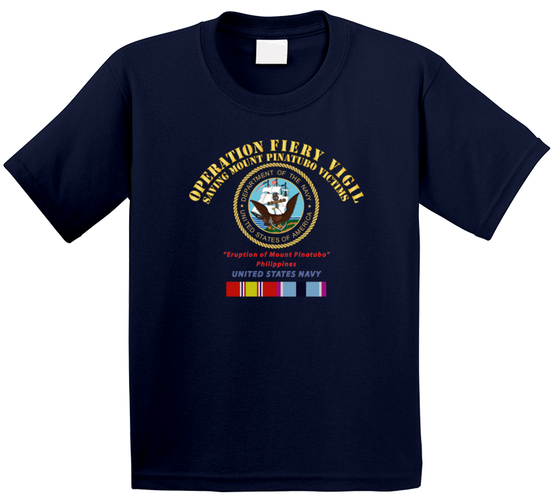 Navy - Operation Firey Vigil - Us Navy W Svc T Shirt
