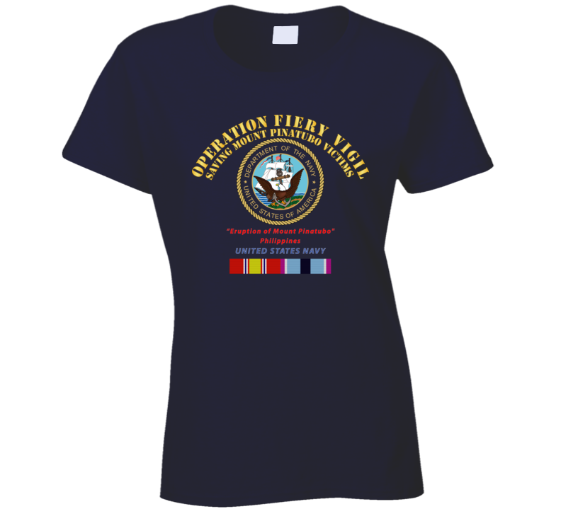 Navy - Operation Firey Vigil - Us Navy W Svc T Shirt
