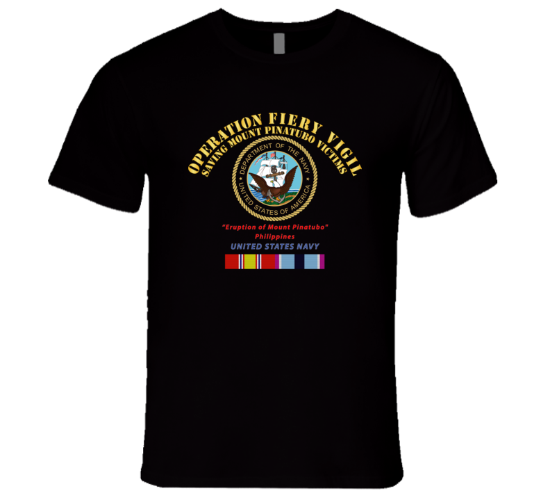 Navy - Operation Firey Vigil - Us Navy W Svc T Shirt