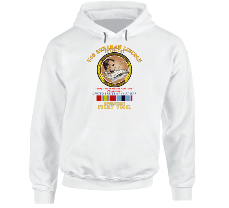 Navy - Uss Abraham Lincoln - Operation Firey Vigil W Svc Hoodie