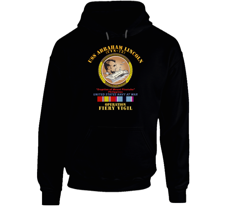 Navy - Uss Abraham Lincoln - Operation Firey Vigil W Svc Hoodie