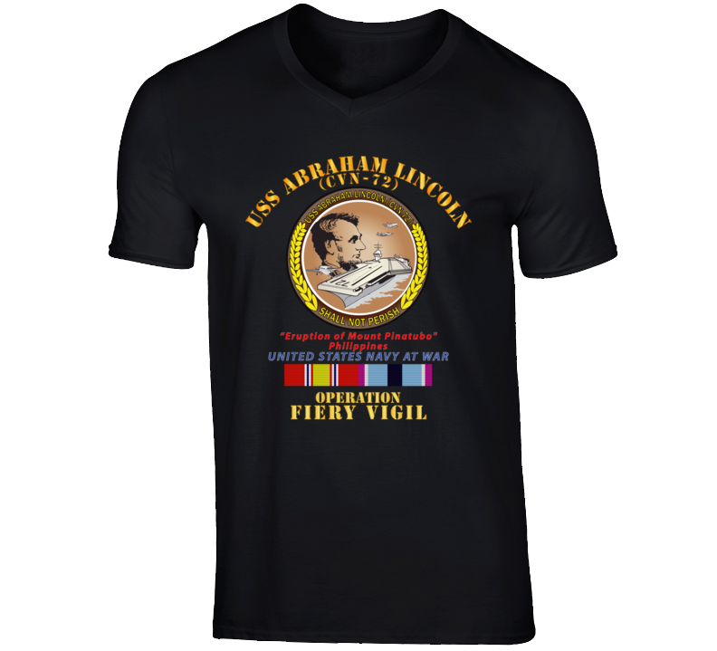 Navy - USS Abraham Lincoln - Operation Firey Vigil w SVC T Shirt