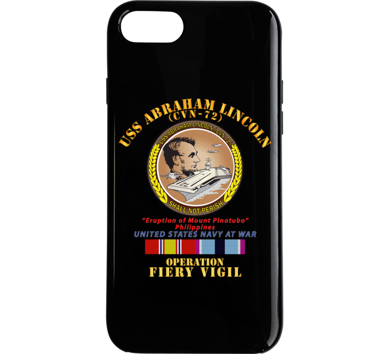 Navy - USS Abraham Lincoln - Operation Firey Vigil w SVC Phone Case