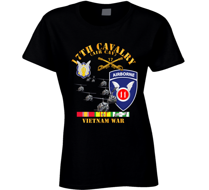 Army - 17th Cavalry (air Cav) - 11th Airborne Division W Svc Ladies