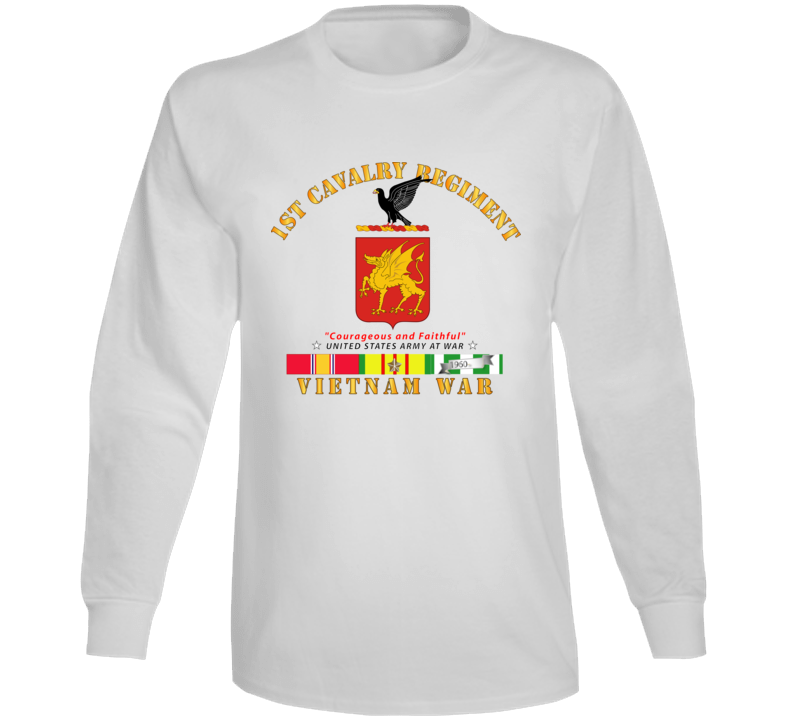 Army - 1st Cavalry Regiment - Coa -vietnam Vn Svc Long Sleeve