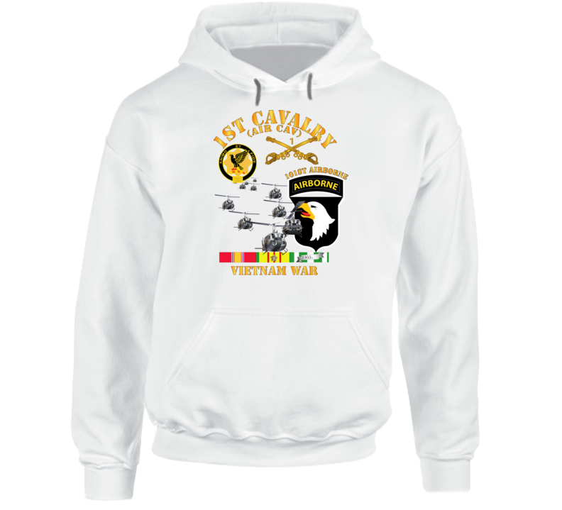 Army - 1st Cavalry (air Cav) - 101st Airborne W Svc Hoodie