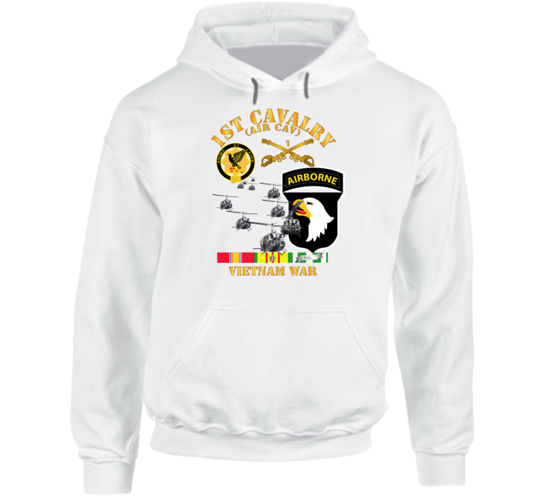 Army - 1st Cavalry (air Cav) - 101st Airborne Div W Svc Hoodie