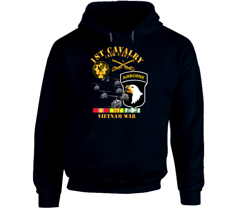 Army - 1st Cavalry (air Cav) - 101st Airborne Div W Svc Hoodie