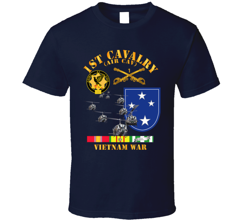 Army - 1st Cavalry (air Cav) - 23rd Infantry Division W Svc T Shirt