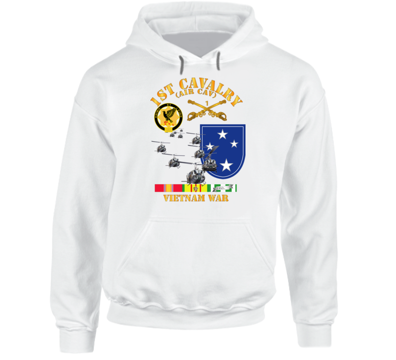 Army - 1st Cavalry (air Cav) - 23rd Infantry Division W Svc Hoodie