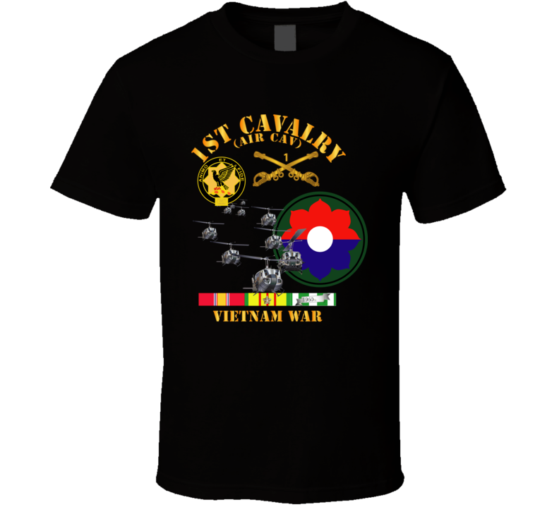 Army - 1st Cavalry (air Cav) - 9th Infantry Div W Svc T Shirt