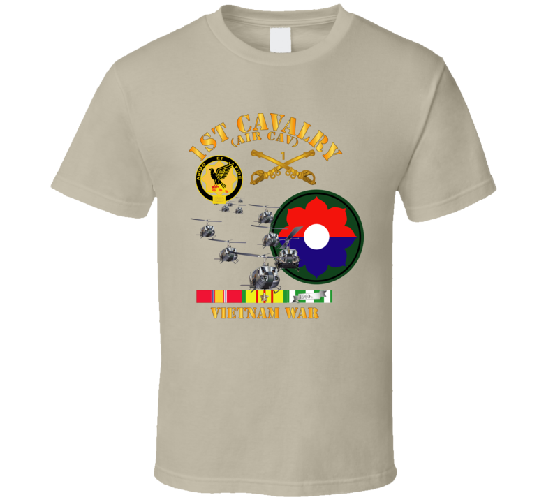 Army - 1st Cavalry (air Cav) - 9th Infantry Div W Svc T Shirt