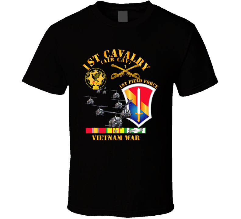 Army - 1st Cavalry (air Cav) - 1st Field Force W Svc T Shirt