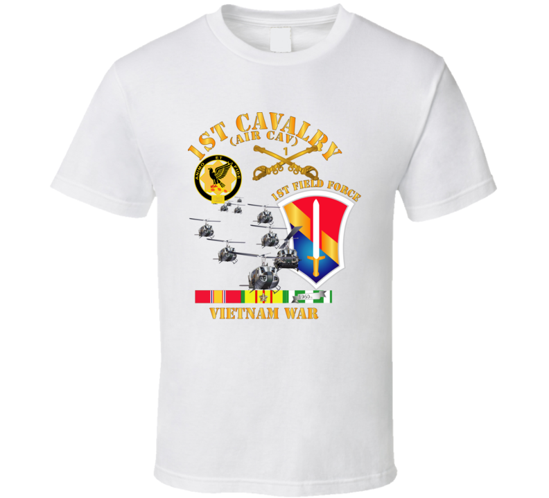 Army - 1st Cavalry (air Cav) - 1st Field Force W Svc T Shirt