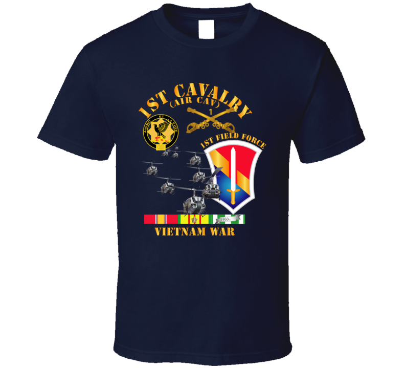 Army - 1st Cavalry (air Cav) - 1st Field Force W Svc T Shirt