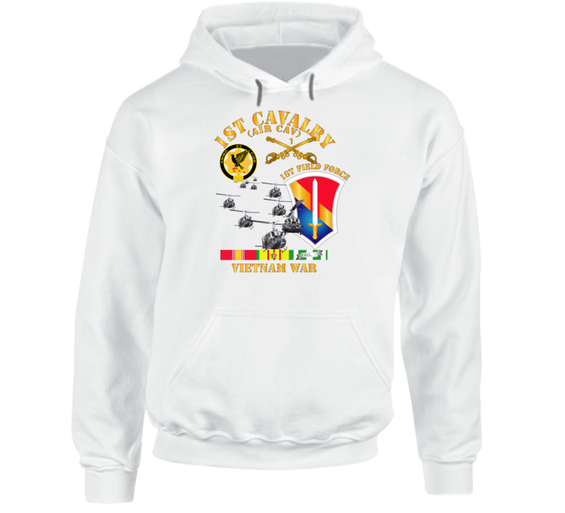 Army - 1st Cavalry (air Cav) - 1st Field Force W Svc Hoodie