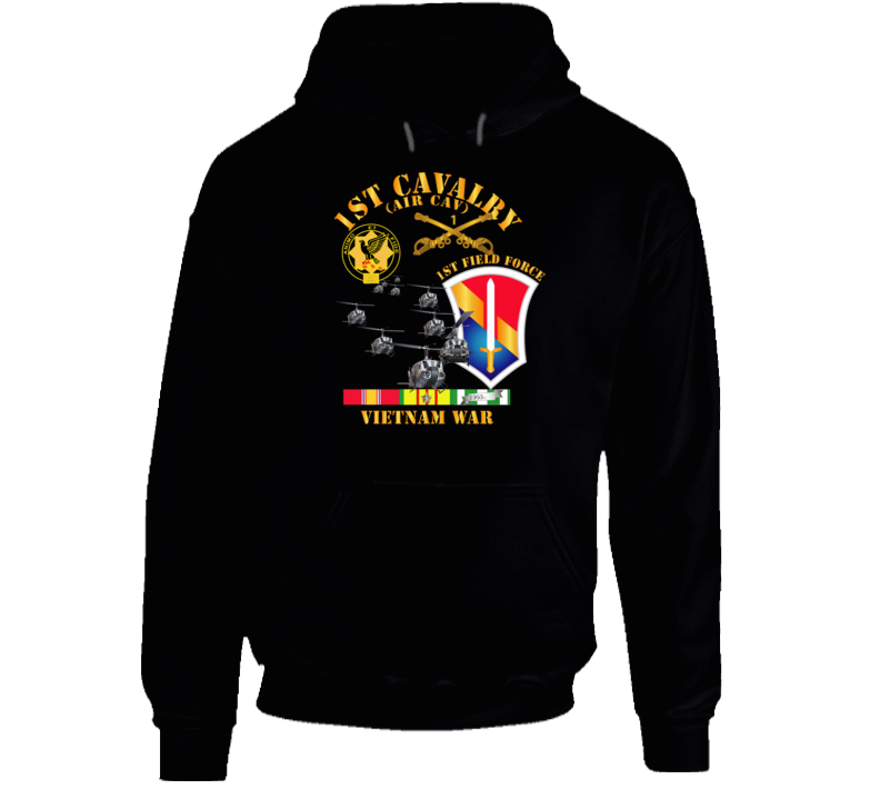 Army - 1st Cavalry (air Cav) - 1st Field Force W Svc Hoodie