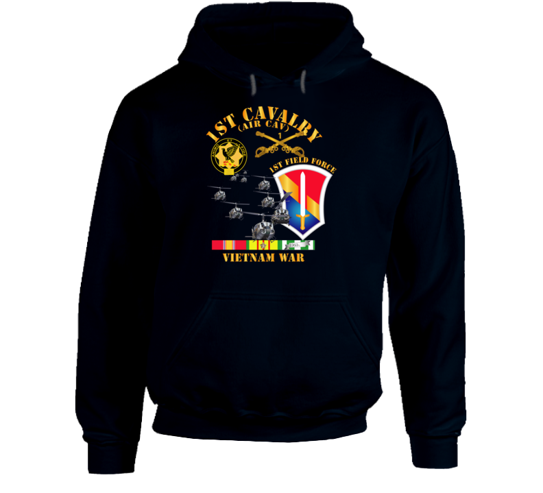 Army - 1st Cavalry (air Cav) - 1st Field Force W Svc Hoodie
