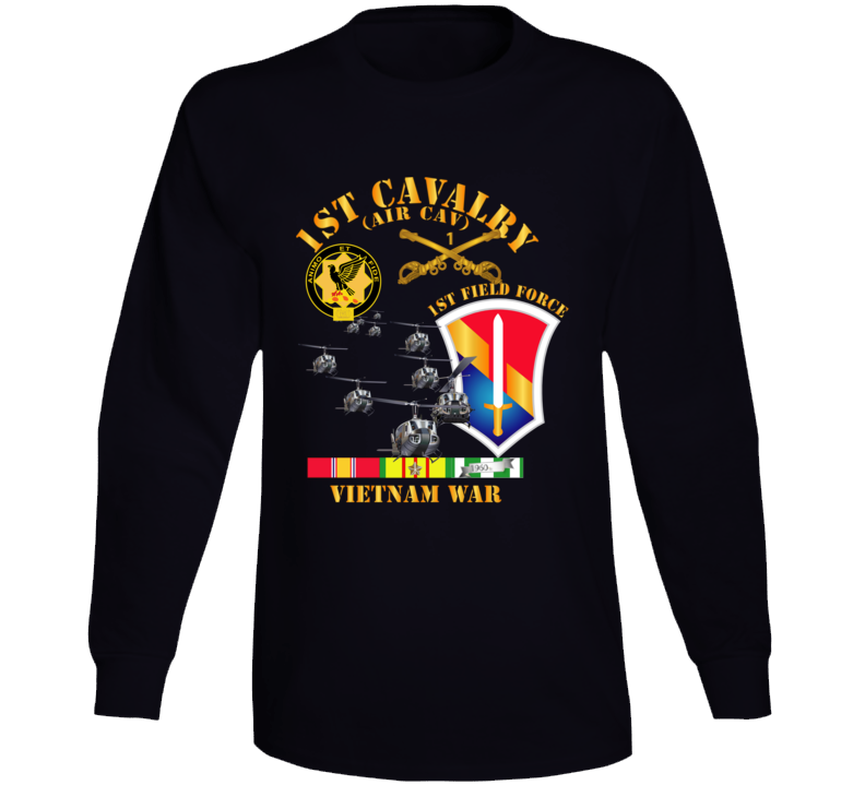 Army - 1st Cavalry (air Cav) - 1st Field Force W Svc Long Sleeve