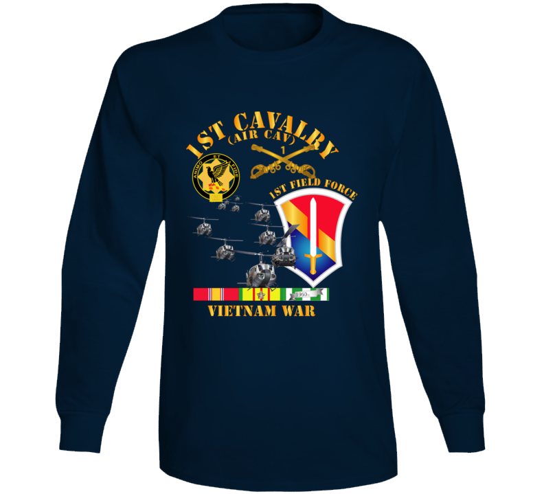 Army - 1st Cavalry (air Cav) - 1st Field Force W Svc Long Sleeve