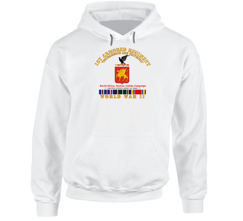 Army - 1st Armored Regiment - Coa -wwii  Eu Svc Hoodie