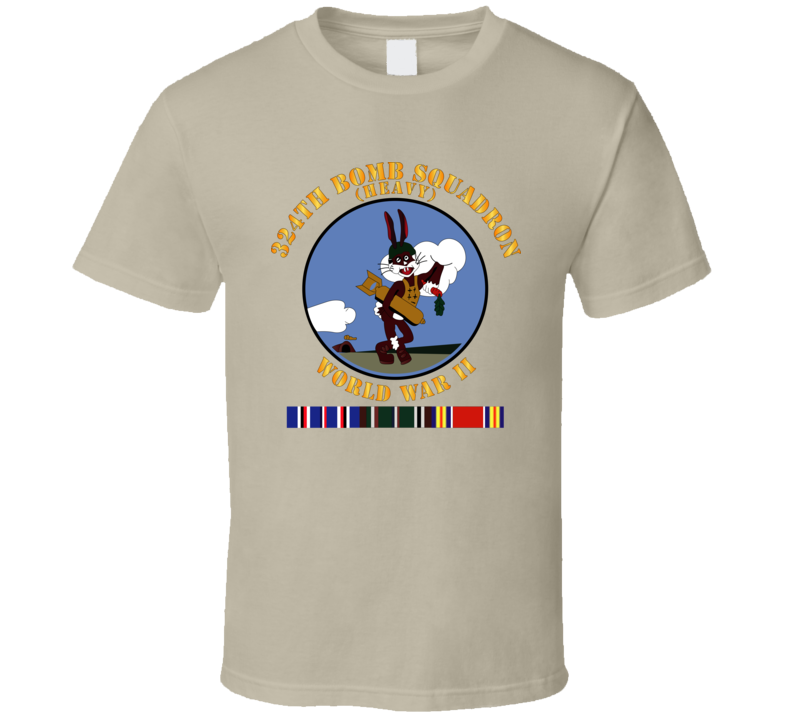 AAC - 324th Bomb Squadron - WWII w EU SVC T Shirt