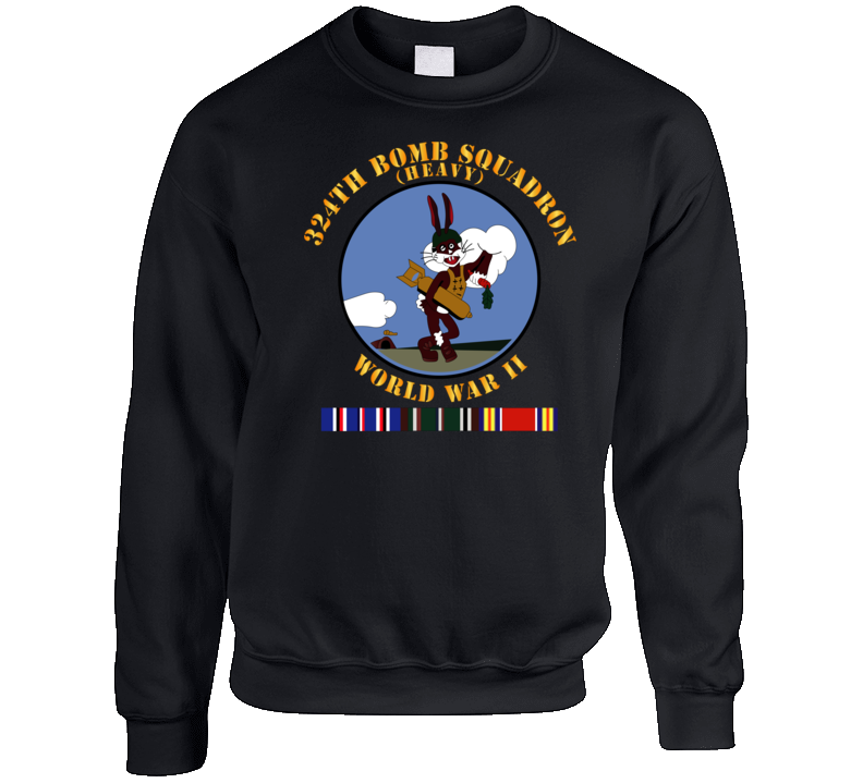 Aac - 324th Bomb Squadron - Wwii W Eu Svc Crewneck Sweatshirt