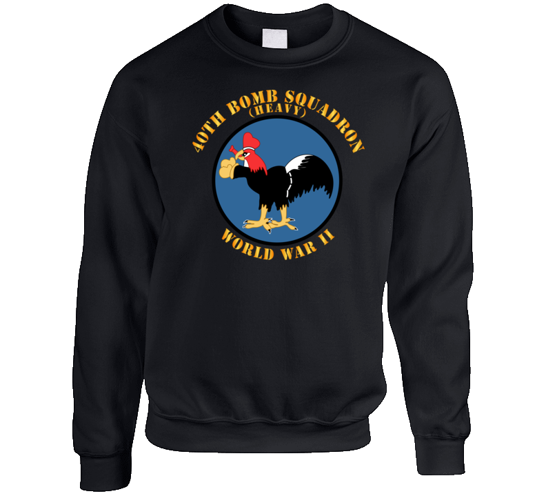Aac - 40th Bomb Squadron - Wwii Crewneck Sweatshirt